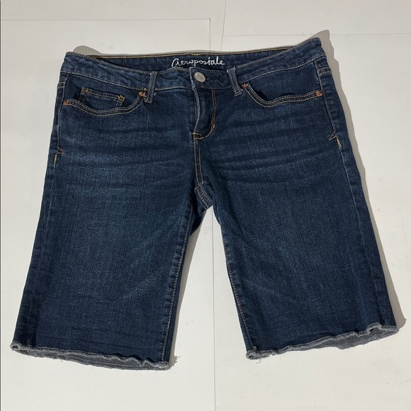 Aeropostale Denim Bermuda Shorts Womens sz 6 summer low rise y2k - Picture 1 of 7